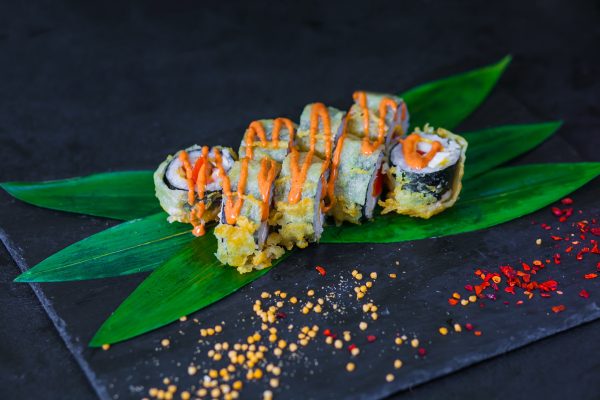 Кальмар с курочкой в темпуре